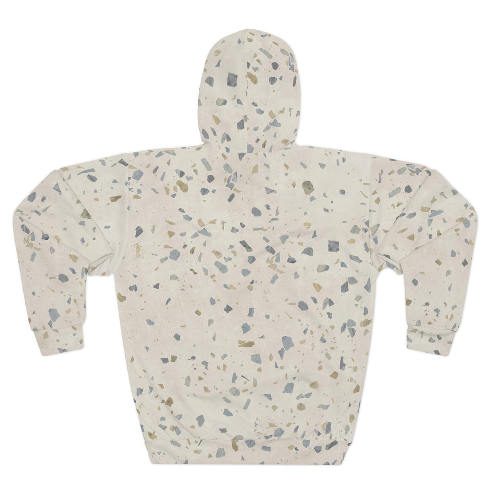 Terrazzo Hoodie – back - off white pullover