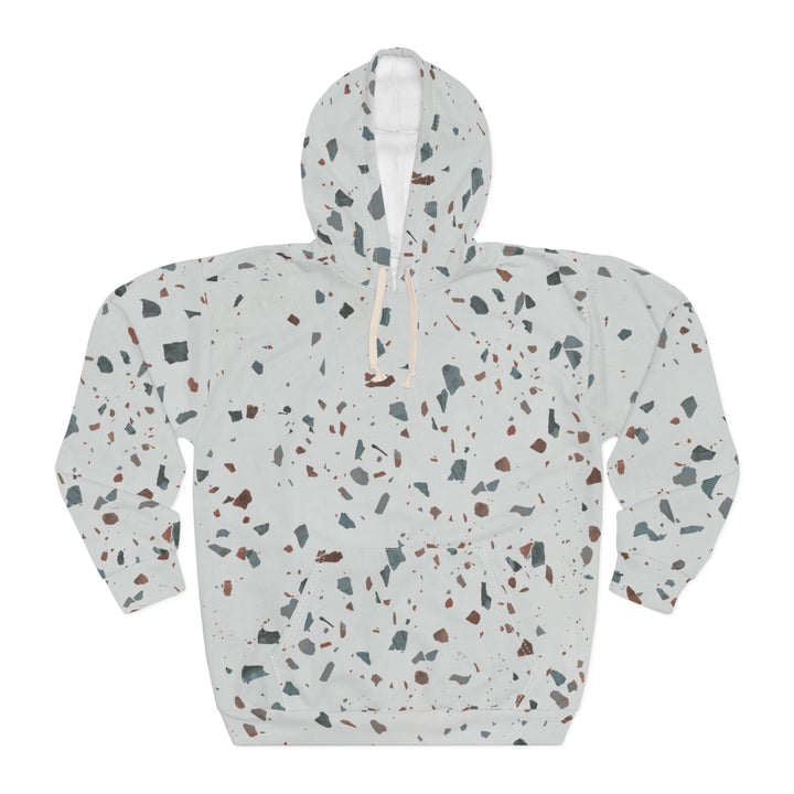 Terrazzo Hoodie - front – light gray pullover