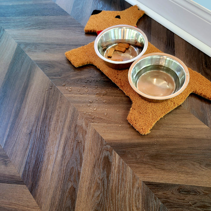 Allure Buckeye Black Walnut Chevron Rigid Core Luxury Vinyl Flooring