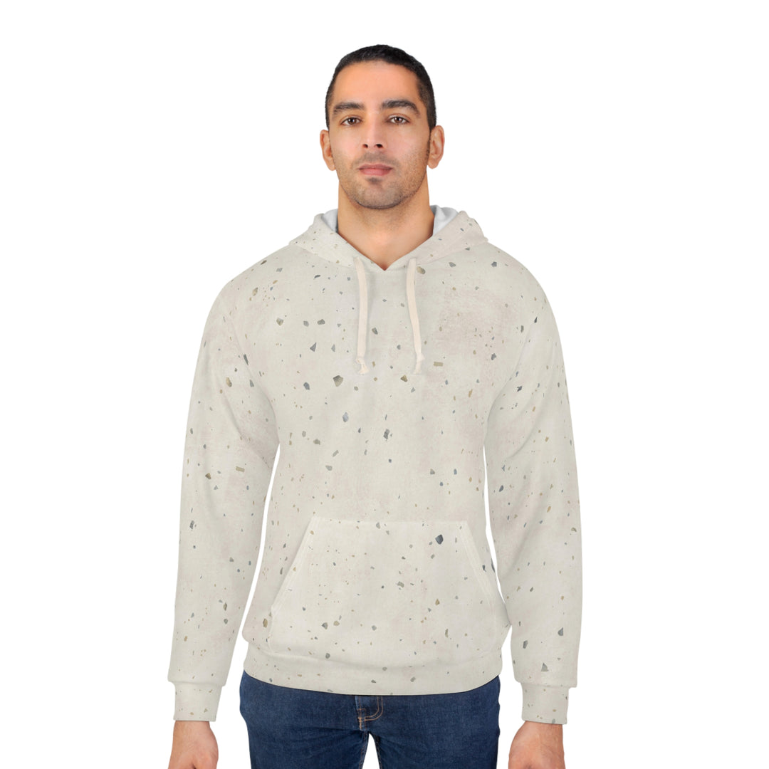 Terrazzo Hoodie – off white - on man