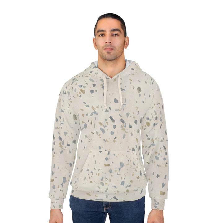 Terrazzo Hoodie – off white - on man