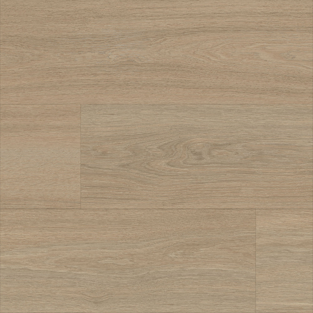 Allure Butter Crumble Beech peel and stick vinyl flooring installed and viewed from above