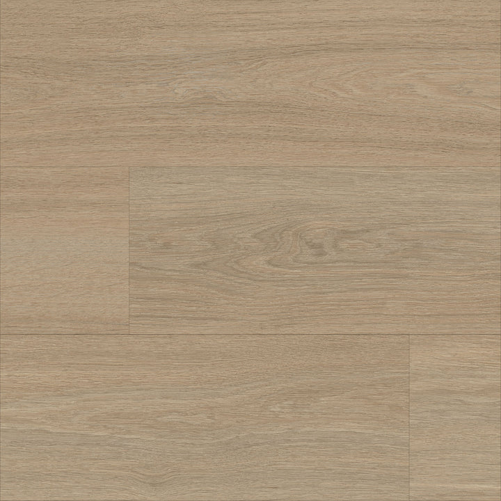 Allure Butter Crumble Beech peel and stick vinyl flooring installed and viewed from above
