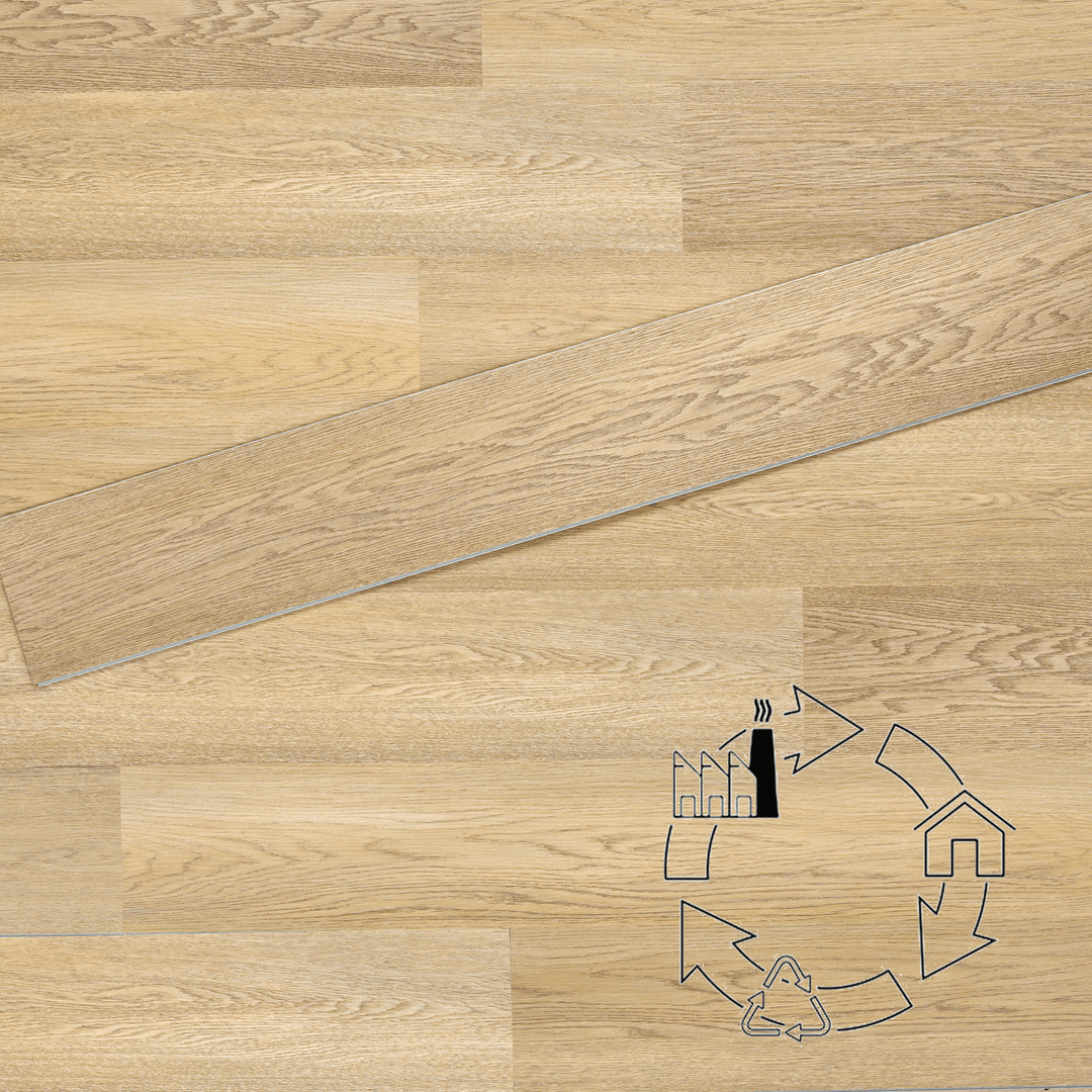 SRP TPU floor with circular economy graphic