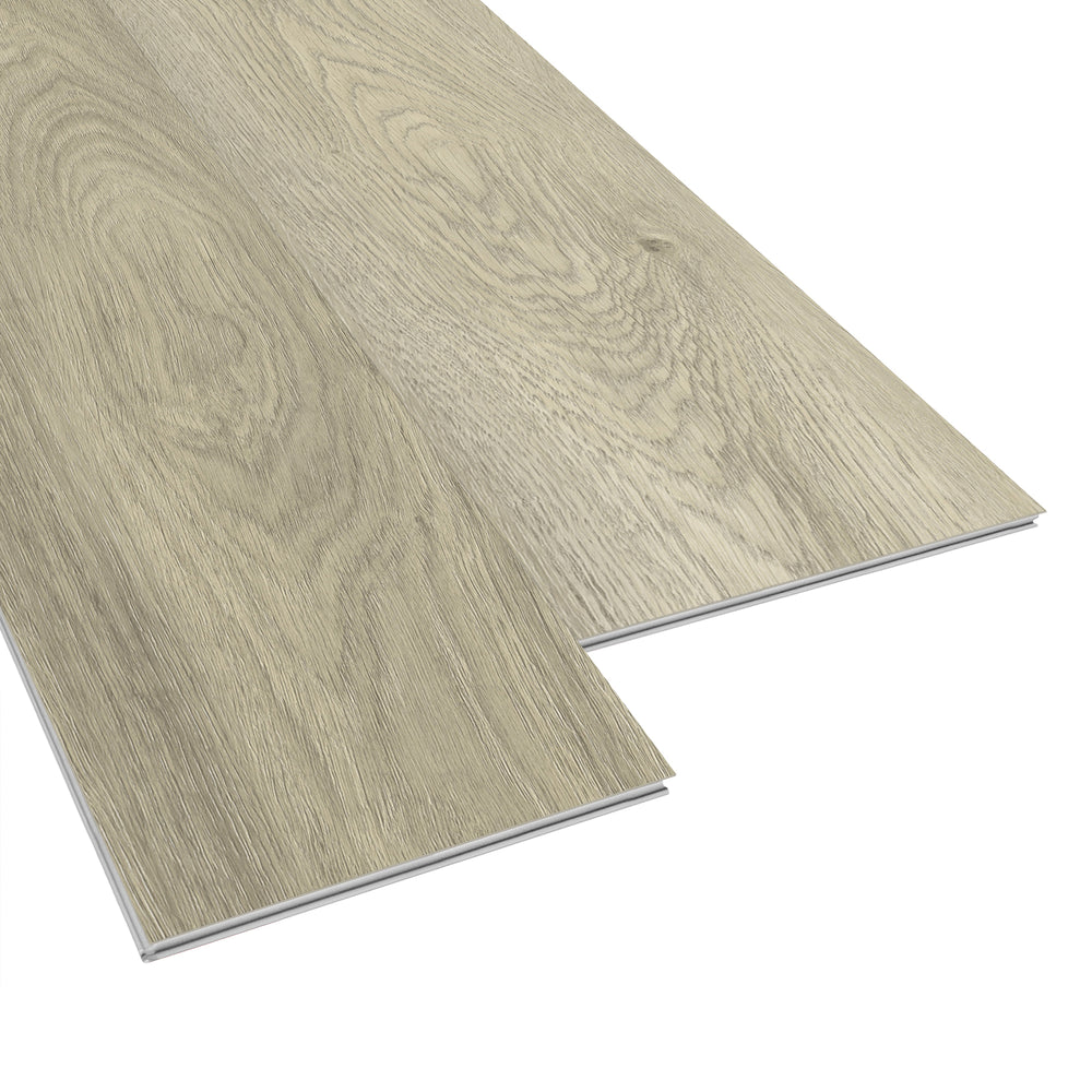 Allure Dutch Crumb Oak ISOCORE vinyl flooring planks viewed at an angle to see the locking edges