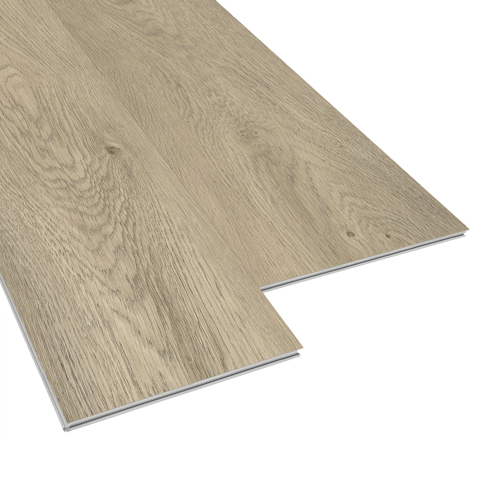 Allure Granola Beech ISOCORE vinyl flooring planks viewed at an angle to see the locking edges