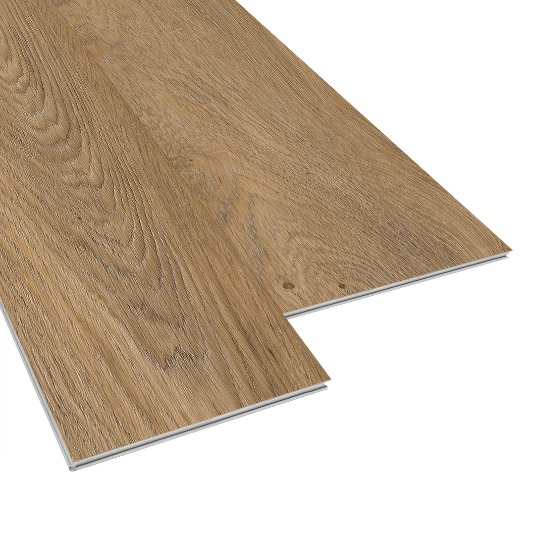 Allure Gingermisu Maple ISOCORE vinyl flooring planks viewed at an angle to see the locking edges