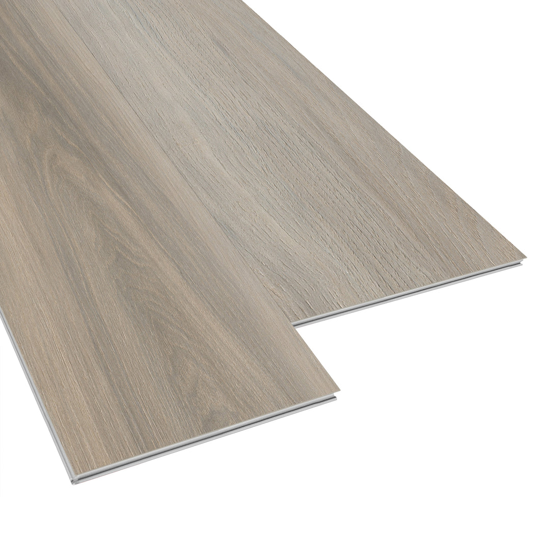 Allure Cinnamon Dulce Spruce ISOCORE vinyl flooring planks viewed at an angle to see the locking edges