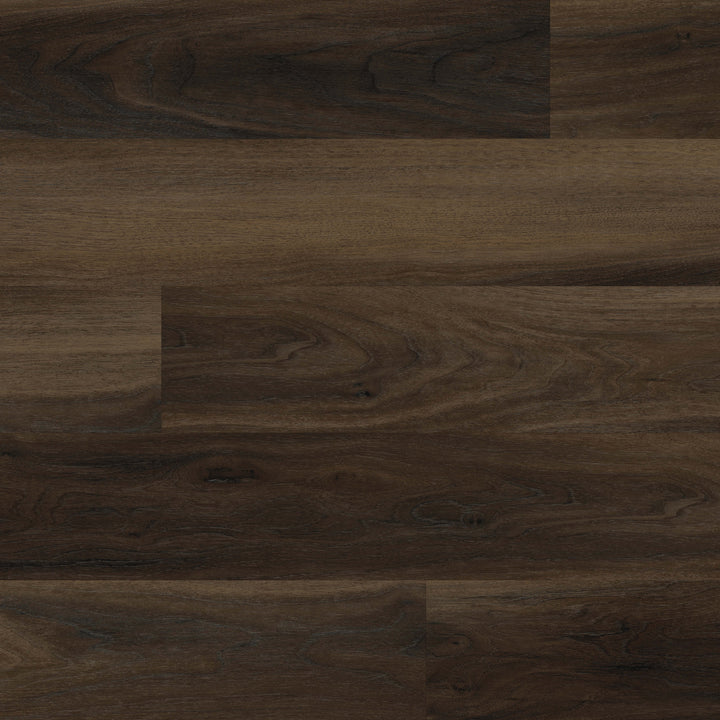 Allure Buckeye Black Walnut Extra Long ISOCORE vinyl flooring installed and viewed from above