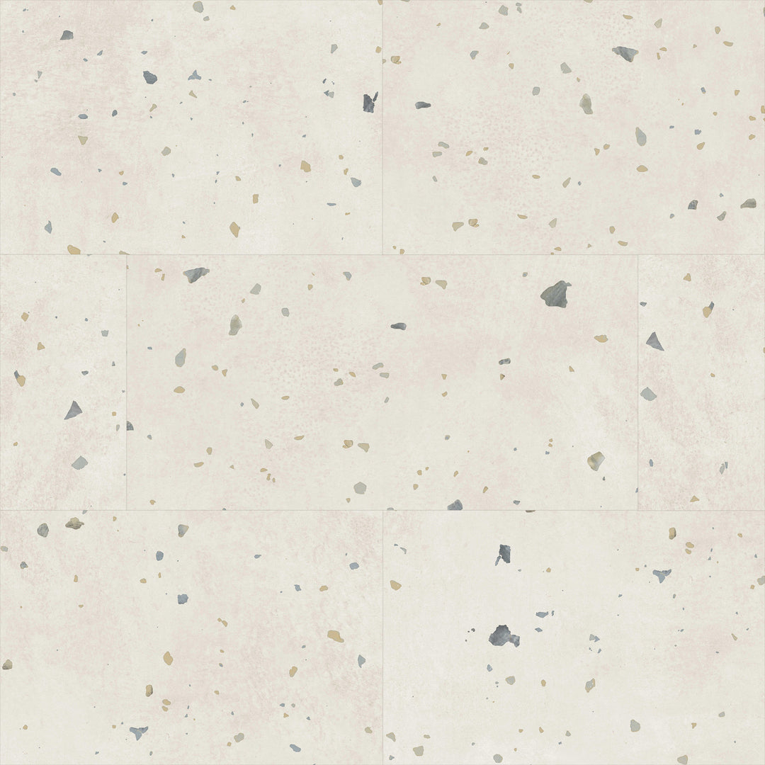 Allure Perfect Parfait Terrazzo 22mil ISOCORE vinyl flooring installed and viewed from above