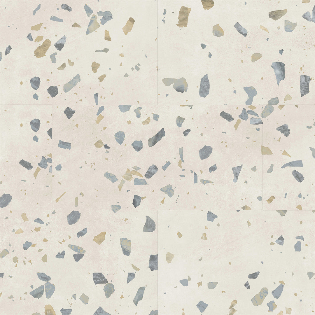 Allure Ultima Parfait Terrazzo 22mil ISOCORE vinyl flooring installed and viewed from above
